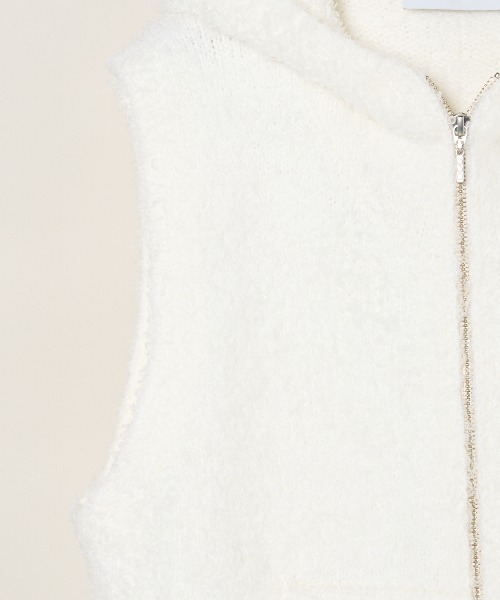 three dots フェザーウール ベスト Feather wool vest｜スリードッツ オフィシャルオンラインショップ