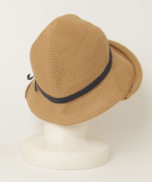 「Little＆More」 ストローハット M カーキ レディース_画像2