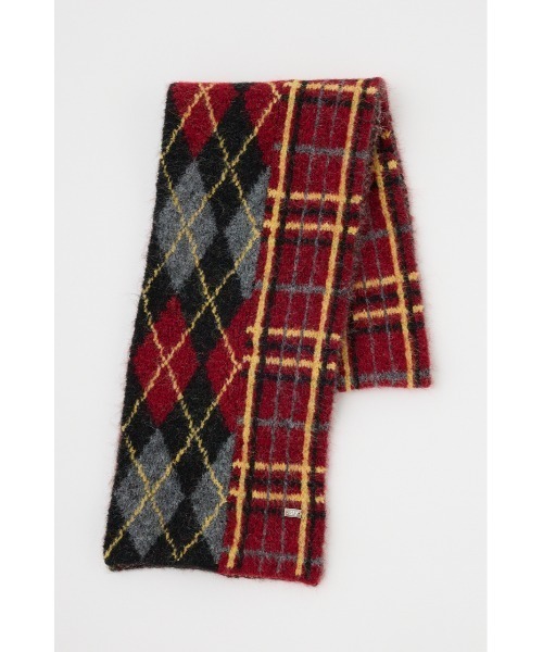 SLY（スライ） ストール マフラー ARGYLE MIX JQ KNIT STALL