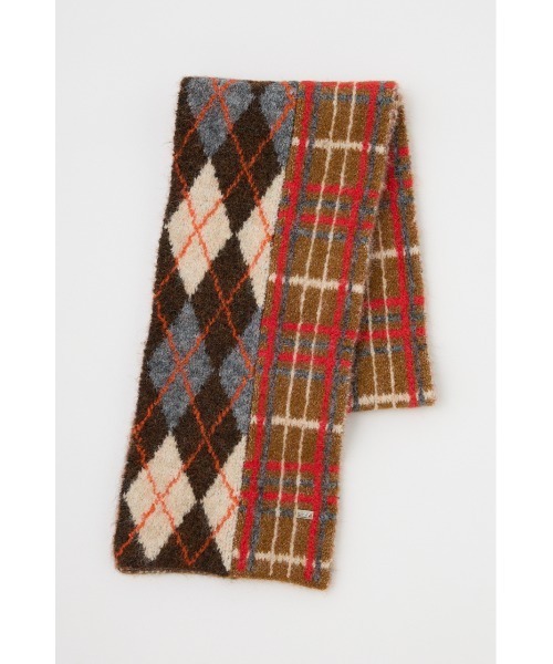 SLY（スライ） ストール マフラー ARGYLE MIX JQ KNIT STALL