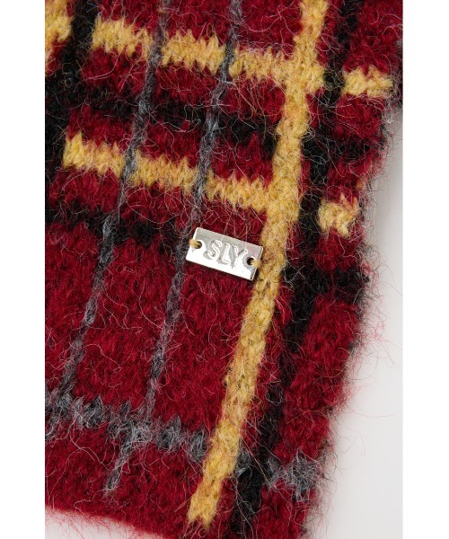 SLY（スライ） ストール マフラー ARGYLE MIX JQ KNIT STALL