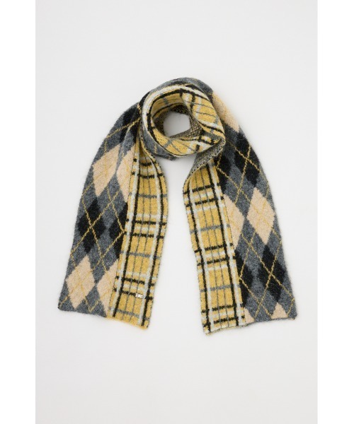 SLY（スライ） ストール マフラー ARGYLE MIX JQ KNIT STALL