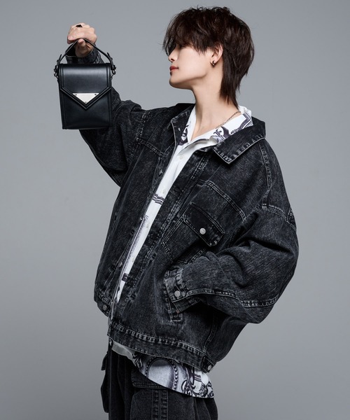 ADRER アドラー ヴィンテージオーバーデニムジャケット ブラック M ADRER ヴィンテージオーバーデニムジャケット 黒 Mサイズ