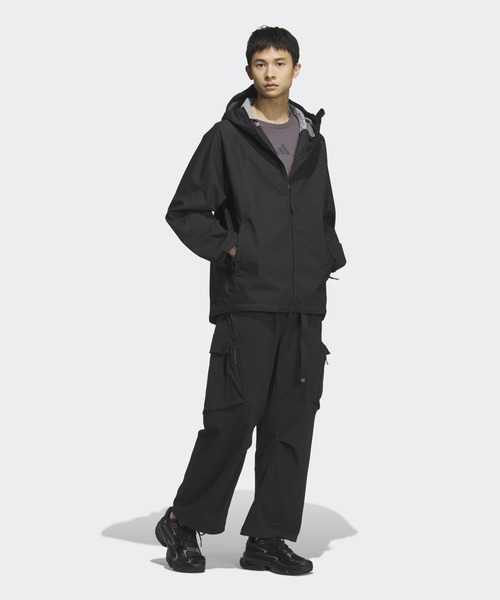 adidas ナイロンジャケット シティエスケープ ルーズフィット デニム 2