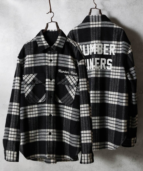 ぽ*ん様 Number (N)ine ナンバーナイン　チェック柄 長袖ネルシャツ NUMBER (N)INE（ナンバーナイン） シャツ メンズ レディース