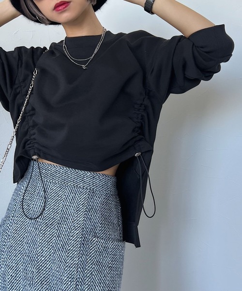 PAGEBOY（ページボーイ） スウェットカットソー FREE ブラック