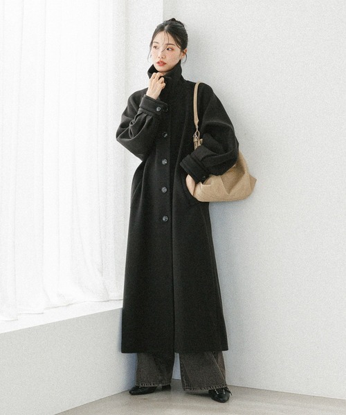 Heather（ヘザー） ステンカラーコート コート 2WAYステンカラーロング