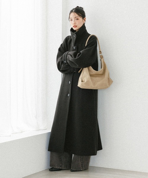 Heather（ヘザー） ステンカラーコート コート 2WAYステンカラーロング