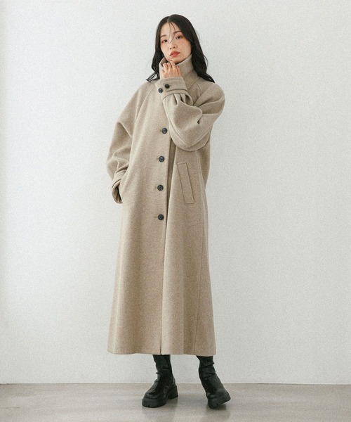 Heather（ヘザー） ステンカラーコート コート 2WAYステンカラーロング