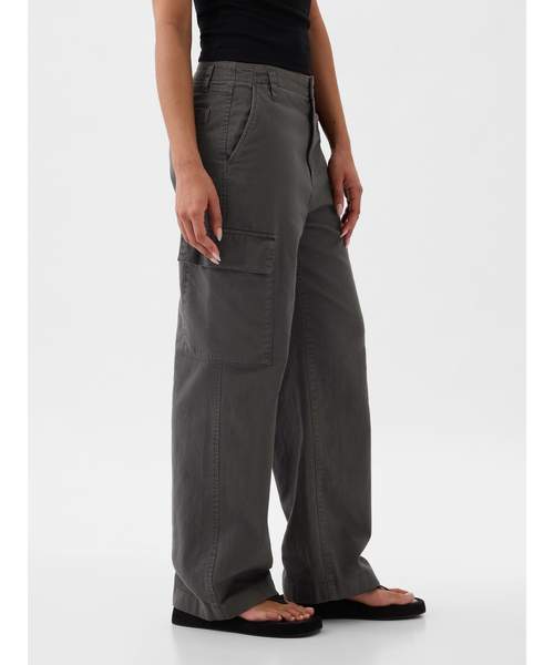 「GAP」 カーゴパンツ 10 ブラック レディース_画像5