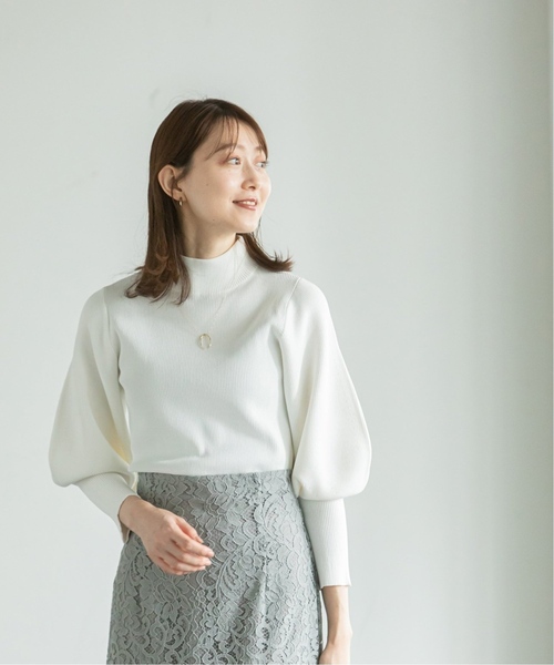 「NOBLE」 長袖ニット FREE ネイビー レディース_画像7