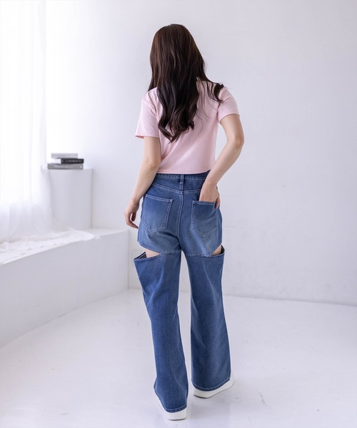 clear ジーンズ デニム デニムパンツ 「低身長対応／サイズ展開あり