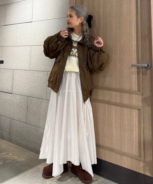 グリッターイレヘムスカート JEANASIS｜選べる着丈/グリッターイレヘムスカート | Rakuten Fashion