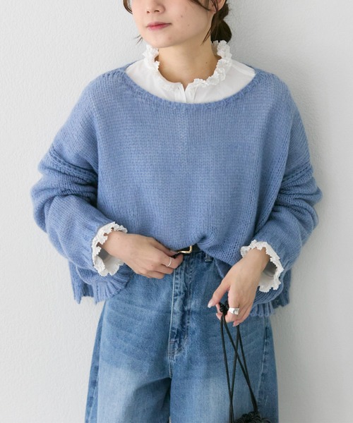 pual ce cin ニット セーター 3Gドロップ天竺ニットプルオーバー 
