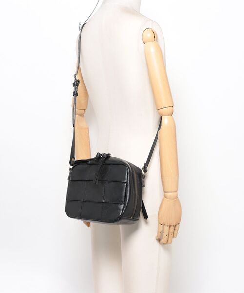 ピークスピーク（PEAKSPEAK）/ピークスピーク PEAKSPEAK / 牛革パッチワークスクエアショルダー PEAKS PEAK（ピークスピーク） ショルダーバッグ バッグ PEAKSPEAK