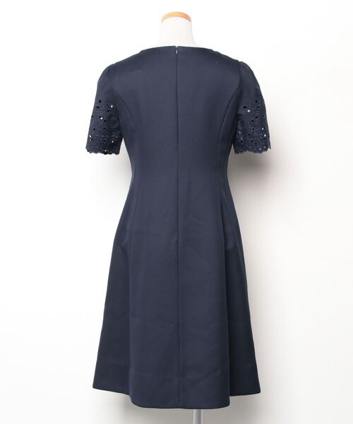 「STRAWBERRY-FIELDS」 半袖ワンピース 2 ネイビー レディース_画像2