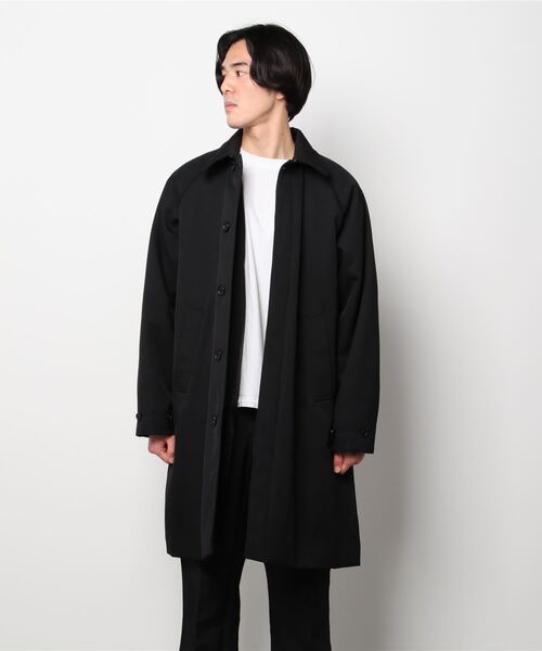 【新品未使用】B:MING by BEAMSステンカラーコートMサイズ ブラック BEAMS（ビームス） ステンカラーコート MEDIUM ブラック メンズ