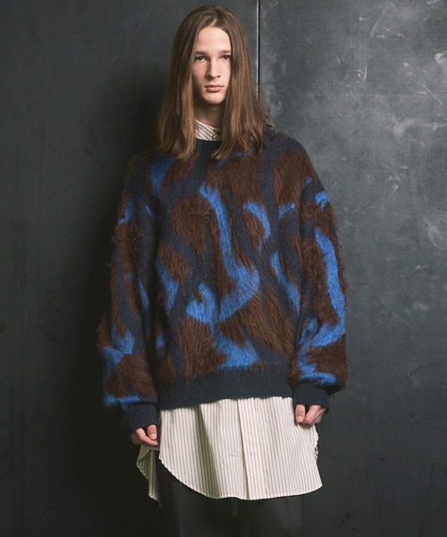 Maison Special 総柄ニット 24FW MAISON SPECIAL（メゾンスペシャル） セーター ニット 「UNISEX