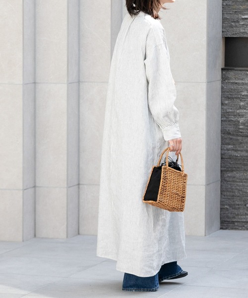 「FORK&SPOON」 長袖ワンピース 2 ブルー系その他 レディース_画像7