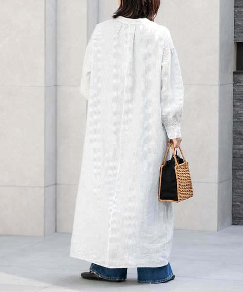 「FORK&SPOON」 長袖ワンピース 2 ブルー系その他 レディース_画像8