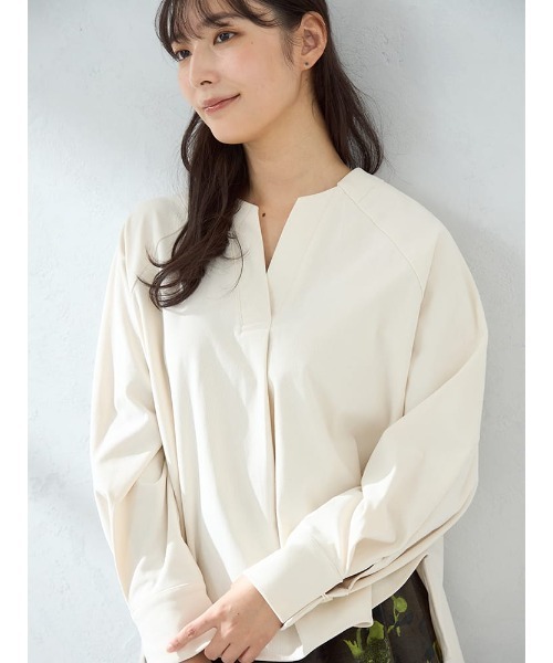 じゃいこ　ふんわりブラウス ブラウス シャツ 「WEB限定」起毛合わせネックブラウス FURRY