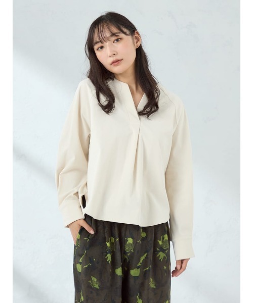 新品未使用⭐︎ブラウス ブラウス シャツ 「WEB限定」起毛合わせネックブラウス FURRY