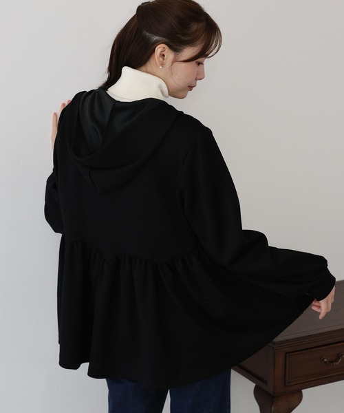 BLUEEAST（ブルーイースト） パーカー ペプラムジップパーカー