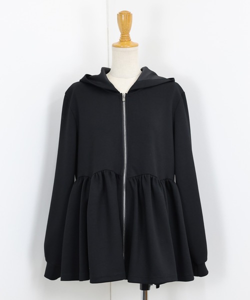 BLUEEAST（ブルーイースト） パーカー ペプラムジップパーカー