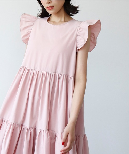 ELFRANK ノースリーブワンピース FREE ピンク レディース : ZOZOTOWN