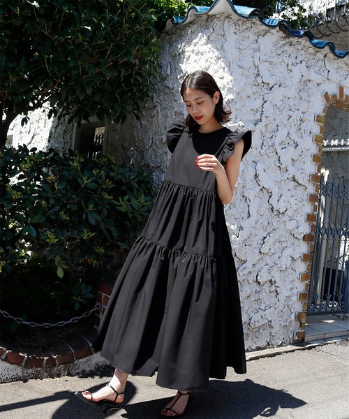 ELFRANK ノースリーブワンピース FREE ピンク レディース : ZOZOTOWN