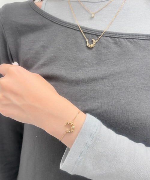 LANVIN en Bleu ブレスレット 月モチーフブレスレット レディース