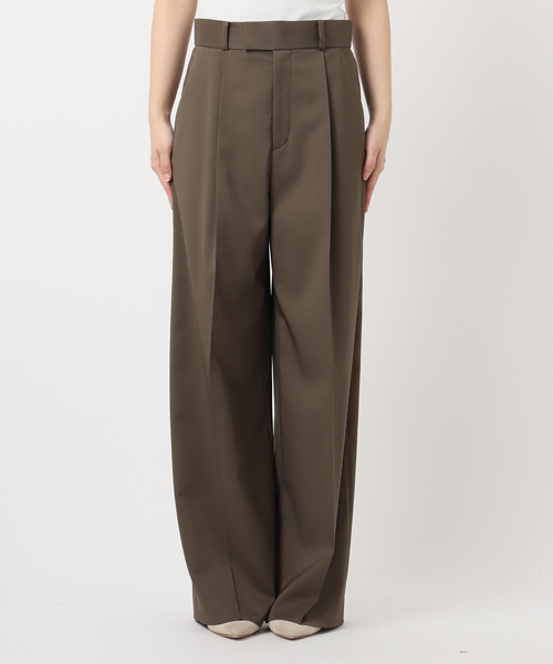 NOBLE スラックス パンツ 「追加」エステルツイルストレッチスラックス