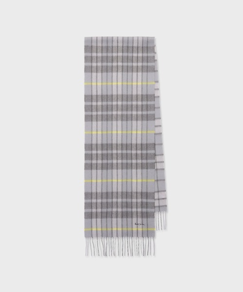 Paul Smith（ポール・スミス） マフラー モノトーンチェック カシミヤ