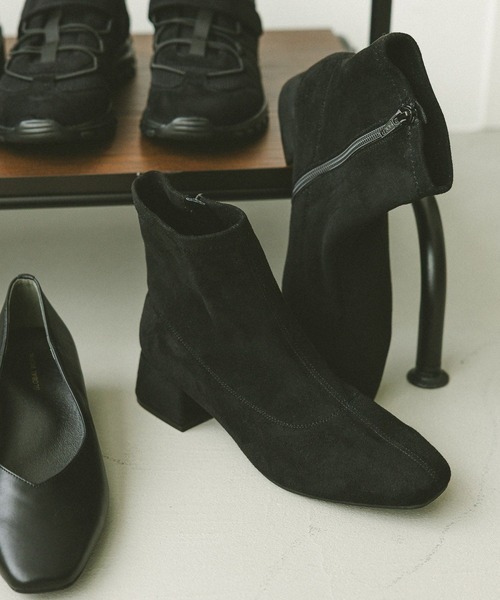 GLOBAL WORK（グローバルワーク） ブーツ らくっション撥水ストレッチ