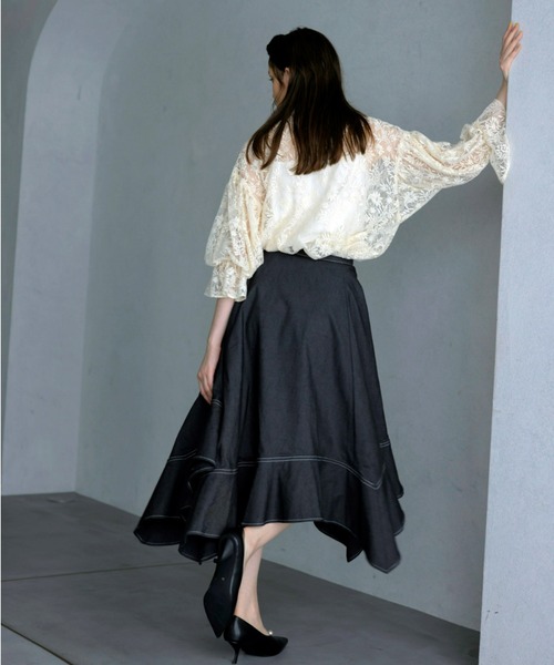 「EIMY ISTOIRE」 長袖ブラウス FREE ピンクベージュ レディース_画像3