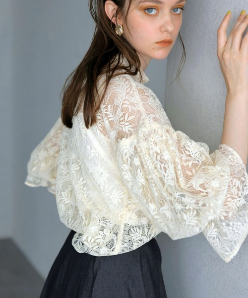 「EIMY ISTOIRE」 長袖ブラウス FREE ピンクベージュ レディース_画像5