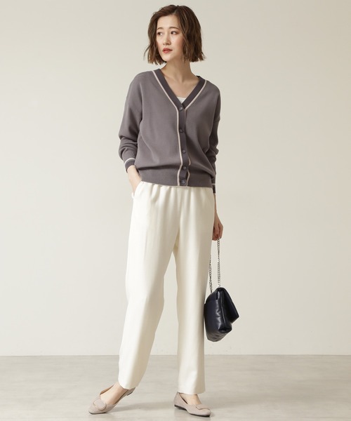 「NATURAL BEAUTY BASIC」 ニットカーディガン MEDIUM ベージュ系その他 レディース_画像8