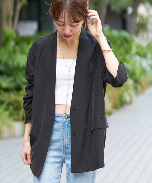 プラージュ Plage Vカラー ジャケット 36 厚手 暖かい DMW plage（プラージュ） ジャケット 36 ベージュ レディース : ZOZOTOWN