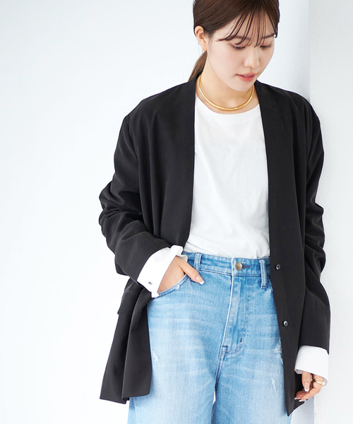 plage（プラージュ） ノーカラージャケット 36 イエロー レディース