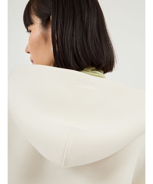 emmi パーカー ダンボールジップアップフーディー レディース