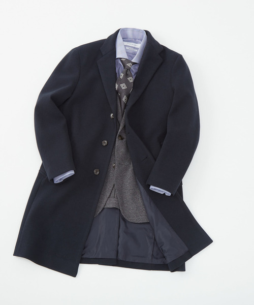 MEN'S MELROSE 「MEN'S MELROSE」 チェスターコート 3 ネイビー メンズ