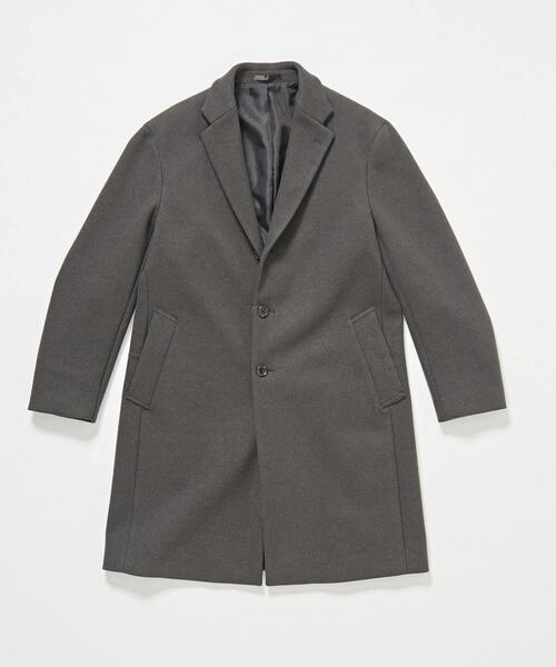 新品未使用 メンズメルローズ チェスターコート 46サイズ ネイビー MEN'S MELROSE 「MEN'S MELROSE」 チェスターコート 3 ネイビー メンズ
