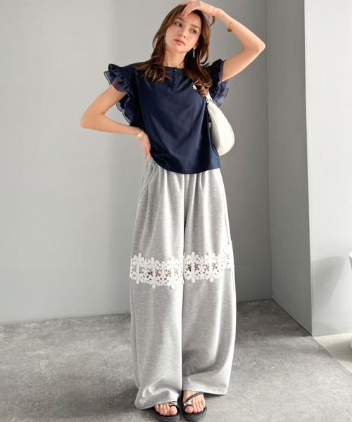 mily bilet ワイドパンツ スウェットパンツ ジャージ 「mily bilet