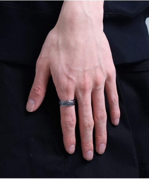 「LION HEART」 リング - シルバー メンズ_画像8