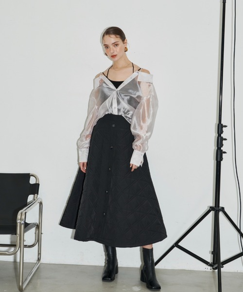 「VIOLETTA」 長袖シャツ FREE ブラック レディース_画像5