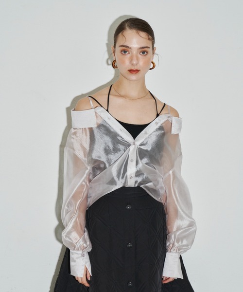 「VIOLETTA」 長袖シャツ FREE ブラック レディース_画像7