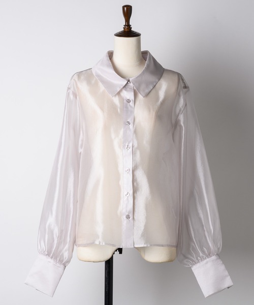 「VIOLETTA」 長袖シャツ FREE ブラック レディース_画像9
