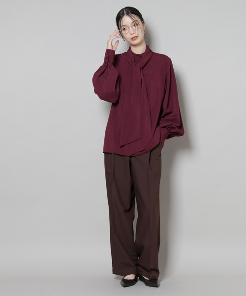 「NANO universe」 長袖ブラウス FREE グレー系その他4 レディース_画像3