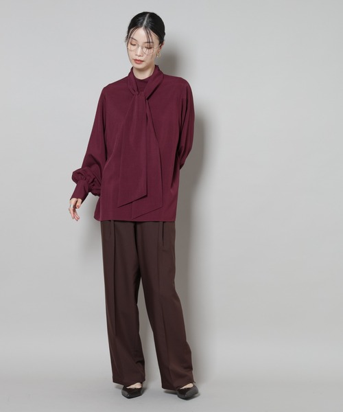 「NANO universe」 長袖ブラウス FREE グレー系その他4 レディース_画像4