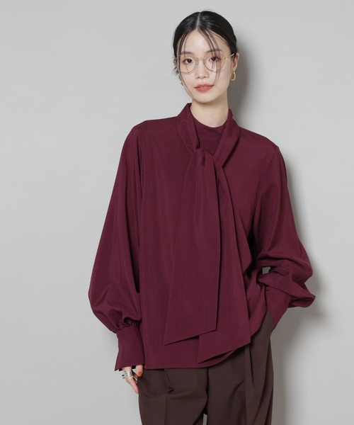 「NANO universe」 長袖ブラウス FREE グレー系その他4 レディース_画像7